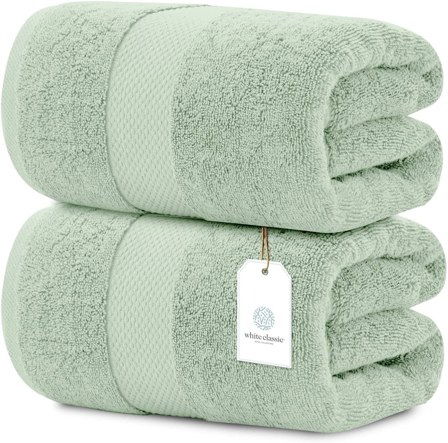  White Classic Resort Collection Soft Bath Towels