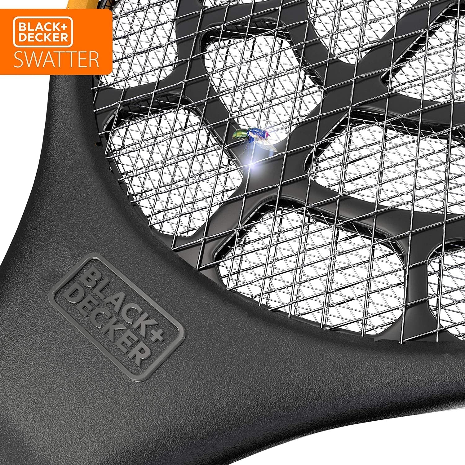 Black & Decker Electric Fly Swatter Tennis Racket | PRO 2.0 | Indoor & Outdoor | Battery Powered | Non-Toxic, Safe for Humans & Pets