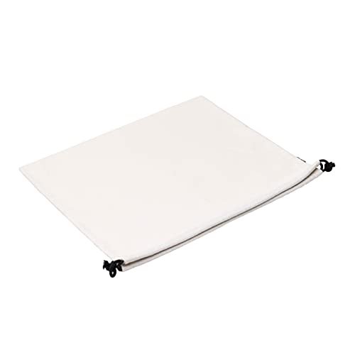 Dust Bags for Handbags - 3 Pack Flannel Duster Bags, Large Cotton Fabric Storage Pouches with Drawstring Closure for Shoes, Purses, Travel, Packing, Luggage Organizer, Home Storage, Dust Proof Covers - 19.8x15