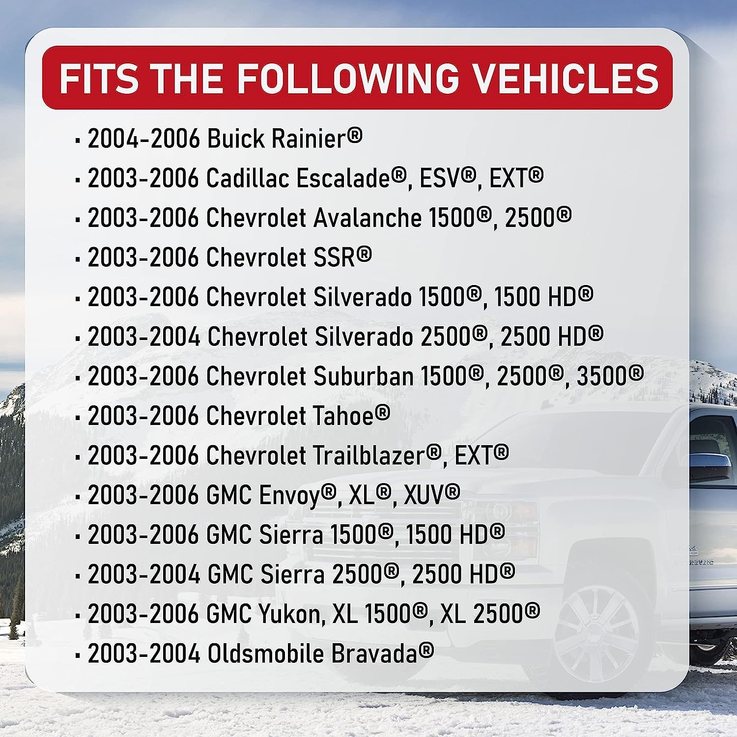 AC Blower Control Module - Replaces 1580567, 93803636, 89018778 - Compatible with Chevy, Cadillac, GMC and Other GM Vehicles - Silverado, Trailblazer, Envoy, Sierra, Rainier - Heater Blower Resistor