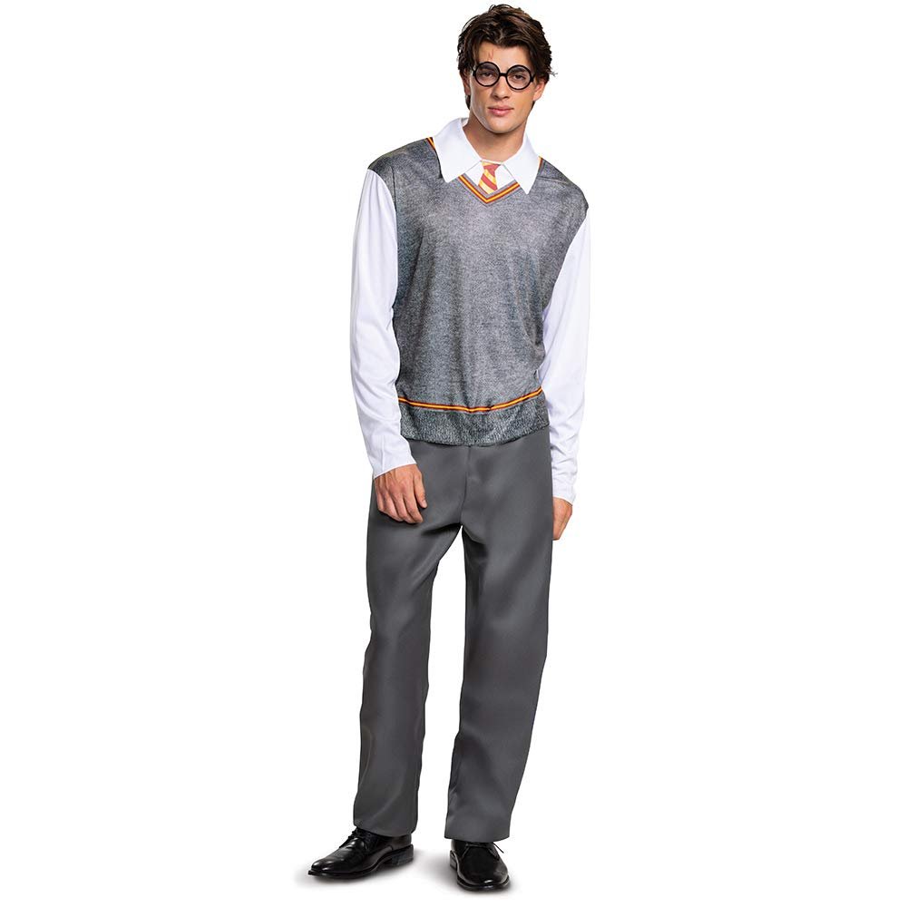 Harry Potter Costume for Men, Deluxe Wizarding World Adult Size Dress Up Character Outfit