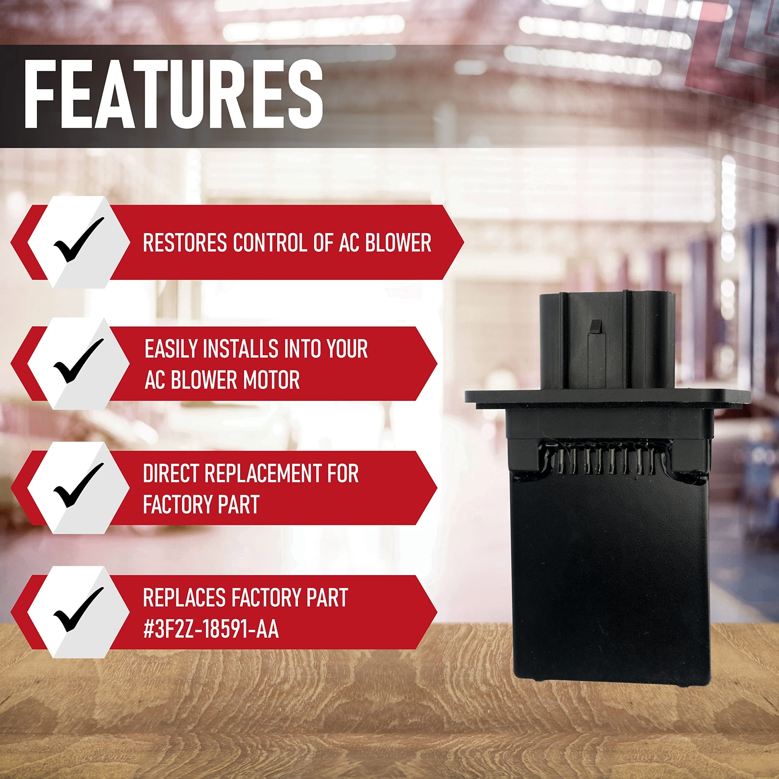 Ford HVAC Blower Motor Resistor Manual Temp Controls Expedition F150 F250 F350 - Free Shipping & Returns