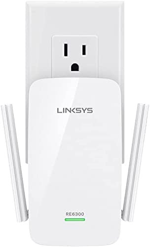 Linksys WiFi Extender, WiFi 5 Range Booster, Dual-Band Booster, 1,000 Sq. ft Coverage, Speeds up to (AC750) 750Mbps - RE6300
