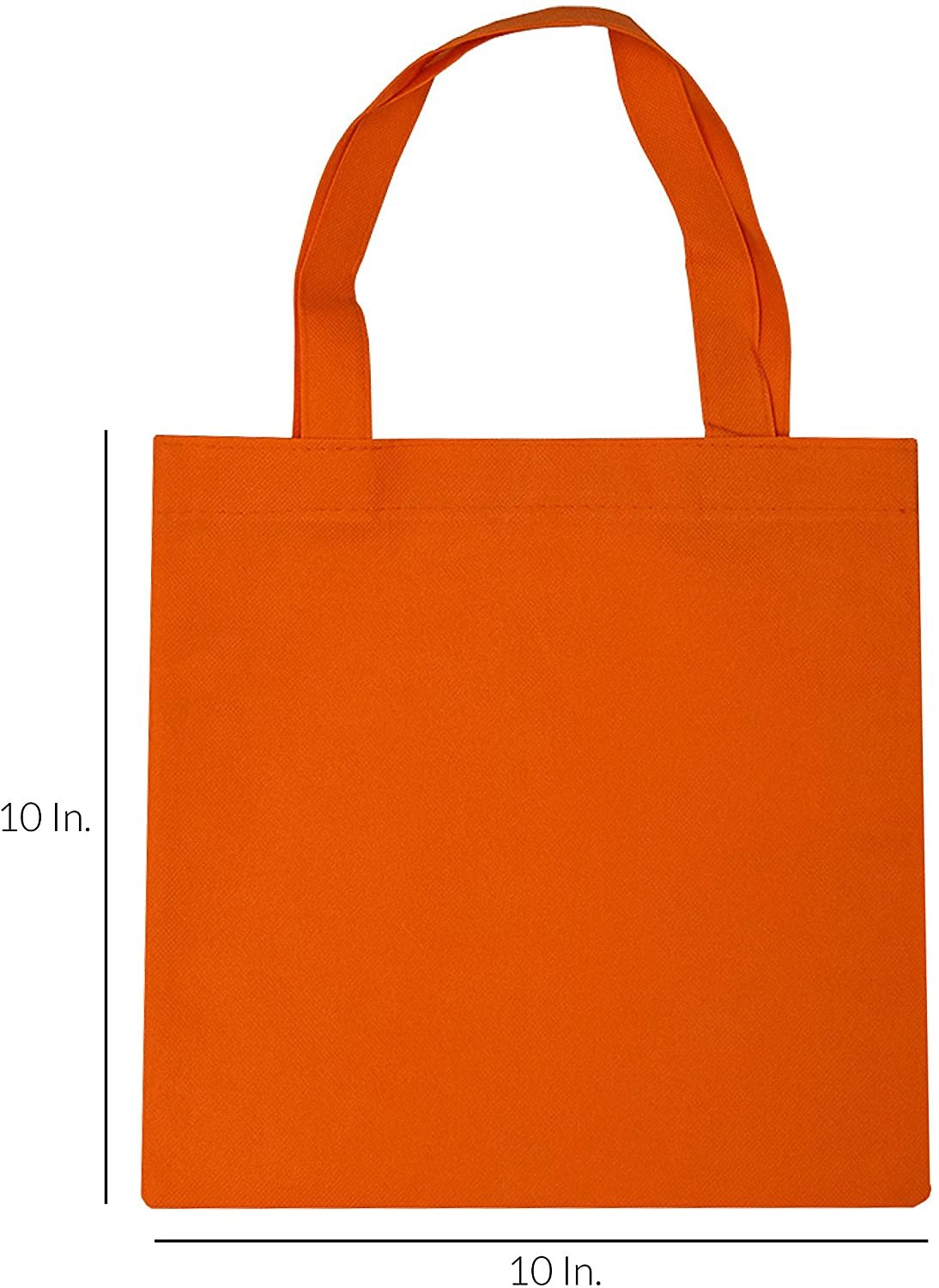 Eco-Friendly Multi-Colored 10x10 Inch Reusable Gift Bags - Pack of 12 Tote Bags with Handles for Birthday Parties and Events