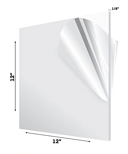 AdirOffice Acrylic Plexiglass Sheet Thick - Durable, Water Resistant & Weatherproof - Multipurpose & Ideal for Countless Uses - Variation  - Like New