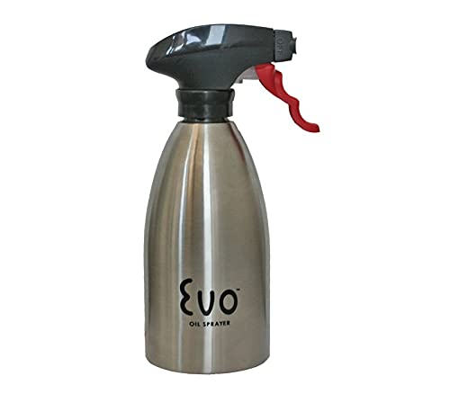 EVO Oil Sprayer, Non-Aerosol for Olive Oil and Cooking Oils 16oz Stainless Steel, FG16EVOGRILL1-12  - Like New