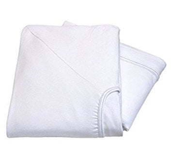 White Classic Fitted Hospital Bed Sheets, Jersey Knit Sheets,  - Very Good