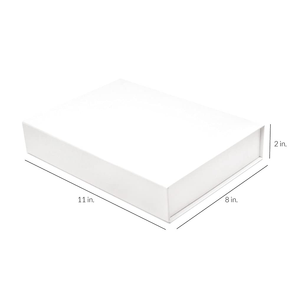 Prime Line Packaging 11x8x2 15 Pack White Magnetic Closure Box, Bridesmaid Proposal Box, Magnetic Gift Box for Small Business, Christmas Presents Bulk  - Like New