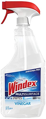 Windex Glass & Multi Surface Cleaning Bundle - Three 23oz Sprays Bottles (Ammonia D, Vinegar & Yellow Disinfectant)
