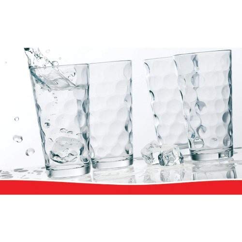 Home Essentials & Beyond Drinking Glasses Highball Glass Cups 17oz Premium Cooler Glassware – Ideal for Water, Juice, Cocktails, Iced Tea.  - Like New