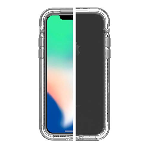 LifeProof Next for iPhone X Case (Beach Pebble (Clear/Sleet Gray))  - Like New