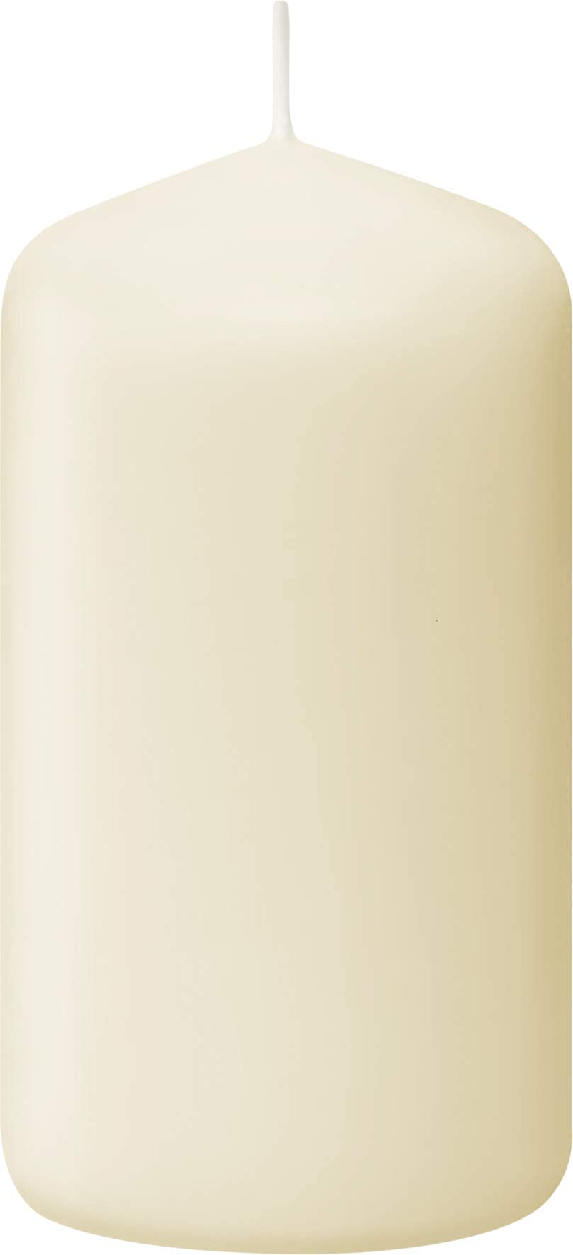 BOLSIUS Set of 20 Ivory Pillar Candles - Unscented Candle Set - Dripless Clean Burning Smokeless Dinner Candle - Perfect for Wedding Candles, Parties and Special Occasions  - Good