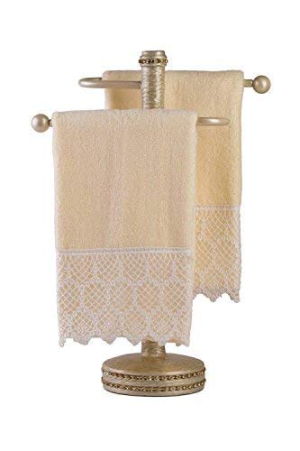 Creative Scents Lace Embellished Fingertip Towels  - Like New