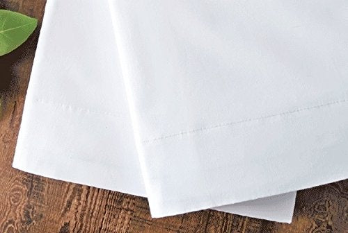 White Classic White Cotton Pillow Cases Standard Size Set of 24, Heavy Weight Quality Pillowcase with T-200 Thread Count, Elegant Double Stitched Tailoring Pillowcases, Pillow Covers 20x30 Inch  - Very Good