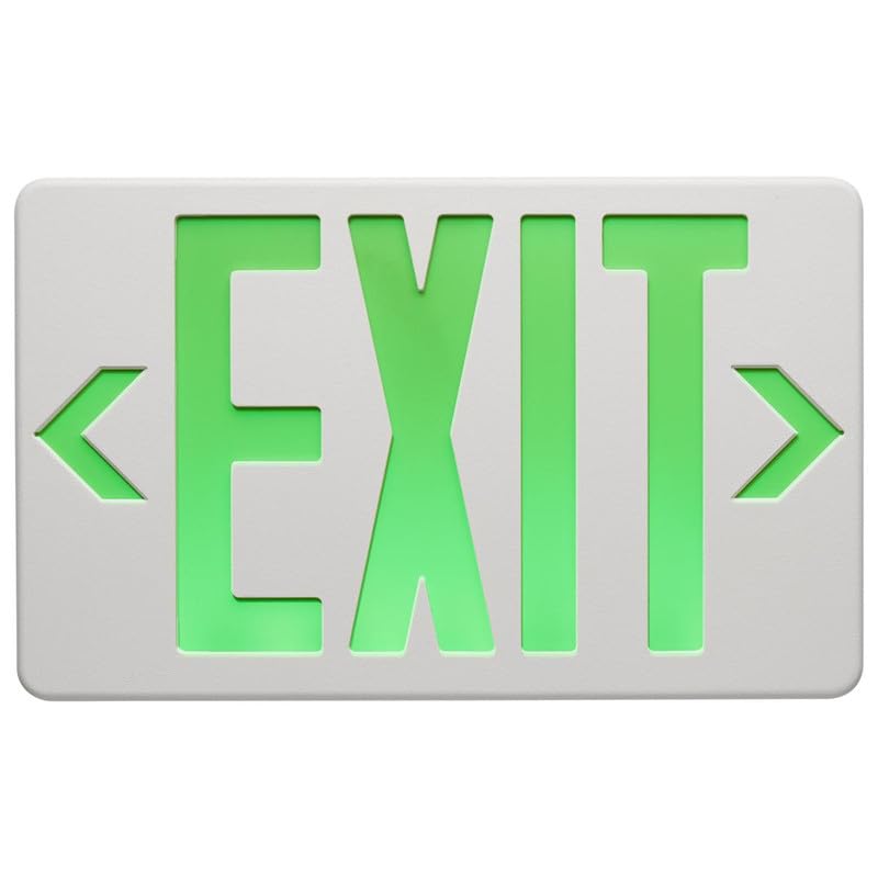 Ciata Red Led Emergency Exit Lights with Battery Backup - Emergency Fire Exit Sign, Light up Exit Sign, Lighted Exit Sign, Exit Signs for Business, Neon Exit Sign, Exit Sign Battery Powered  - Very Good