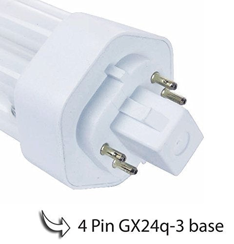 Circle (10 Pack) PLT-26W 865, 4 Pin GX24q-3, 26 Watt Triple Tube Compact Fluorescent Light Bulb  - Good