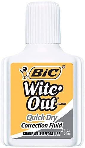 Wite Out Quick Dry Correction Fluid, 0.7 FL oz (Pack of 3) (?wo ?ack)