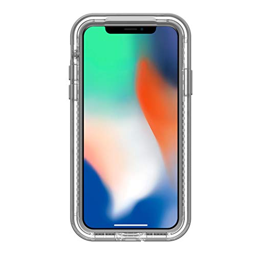 LifeProof Next for iPhone X Case (Beach Pebble (Clear/Sleet Gray))  - Like New