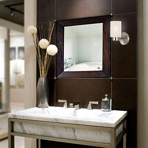 Ciata Lighting Bathroom Light Fixtures Over Mirror, Bathroom Vanity Light Wall Fixture with Frosted Seed Glass Finish  - Very Good