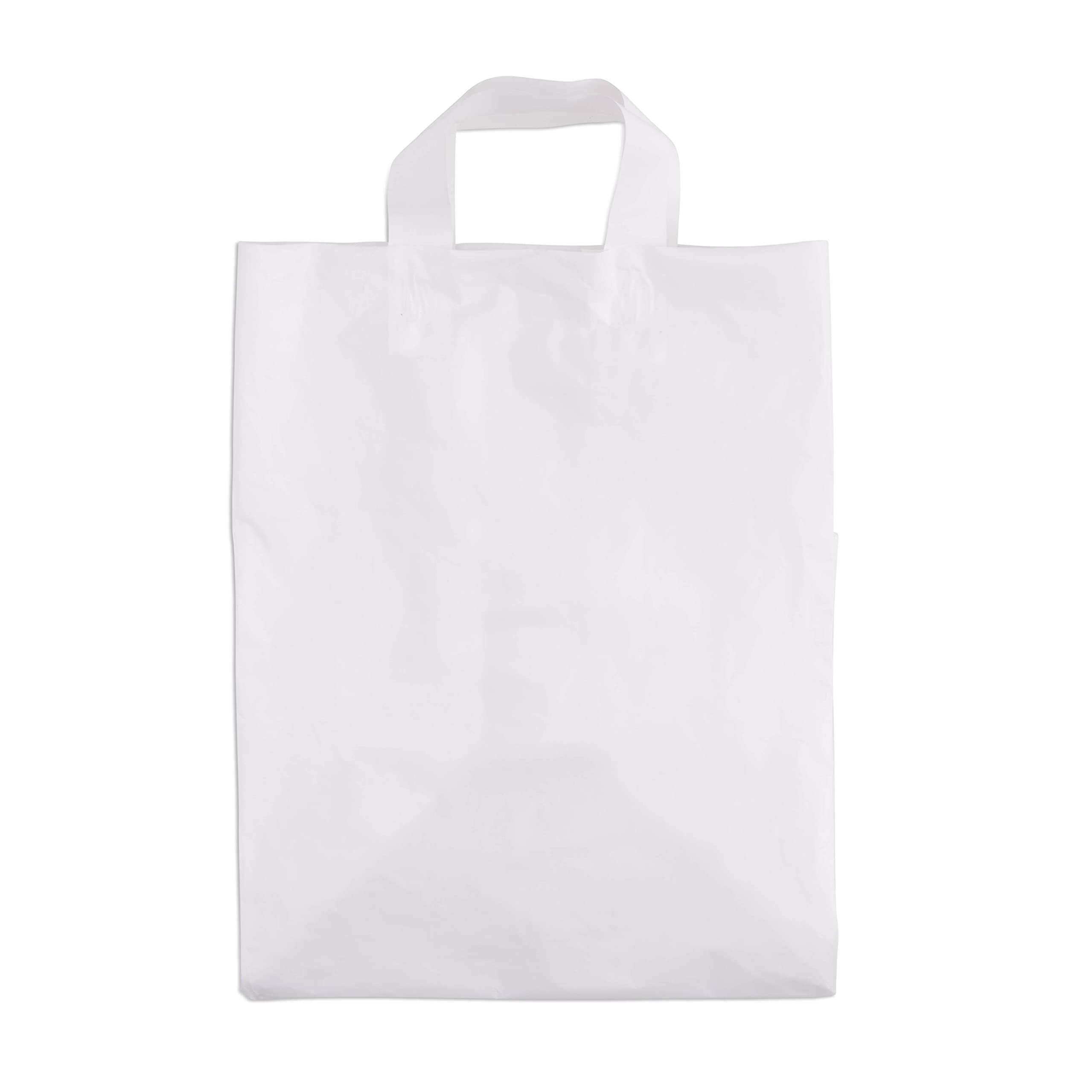 Prime Line Packaging Take Out Plastic Shopping Bags With Handles  - Like New