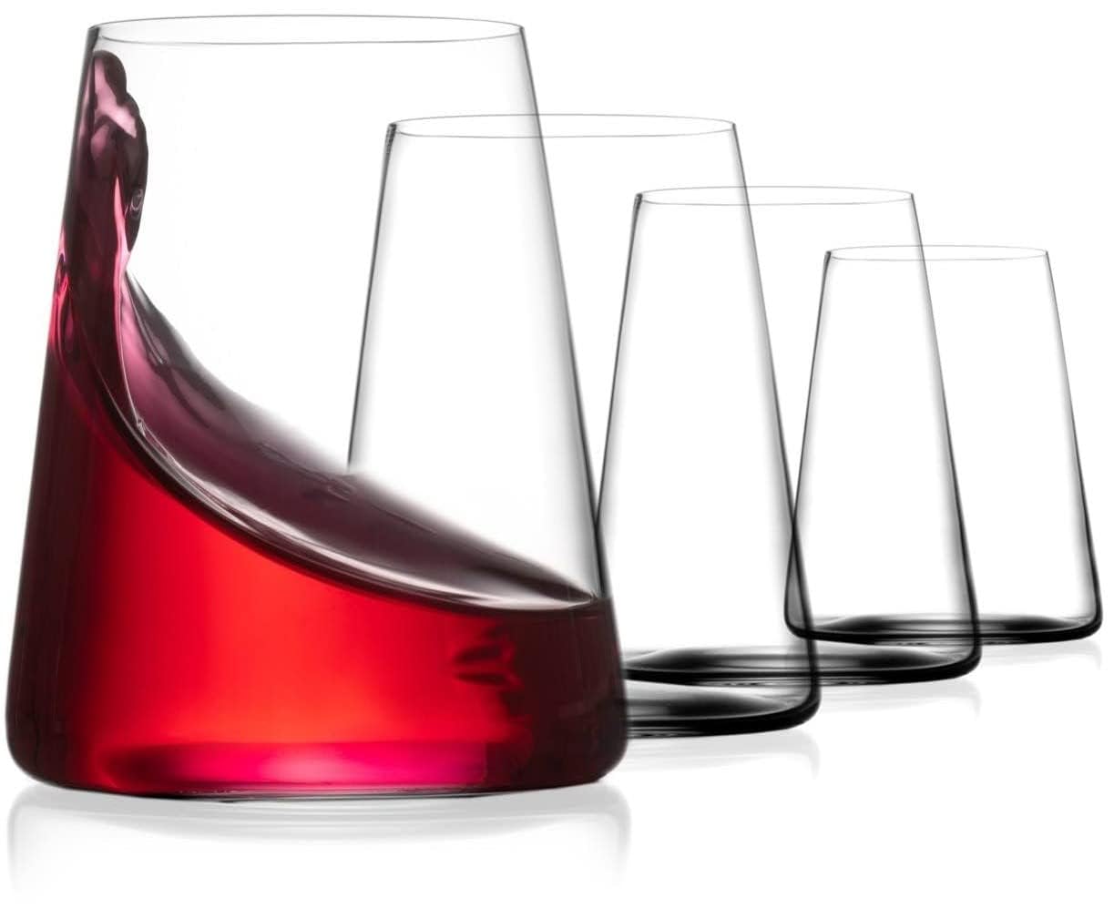 BENETI German MadeWine Glasses, High-End Red and White Wine Glasses Set, Premium Crystal Glassware  - Like New