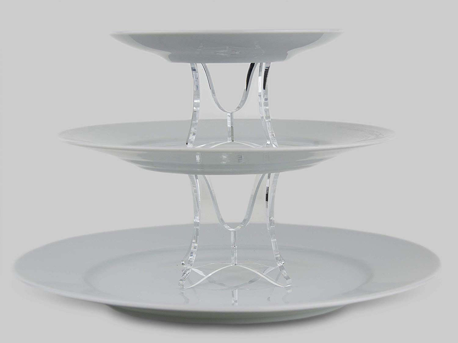 Brainstream Princess Tower Build Your Own Cake Stand, Clear  - Like New