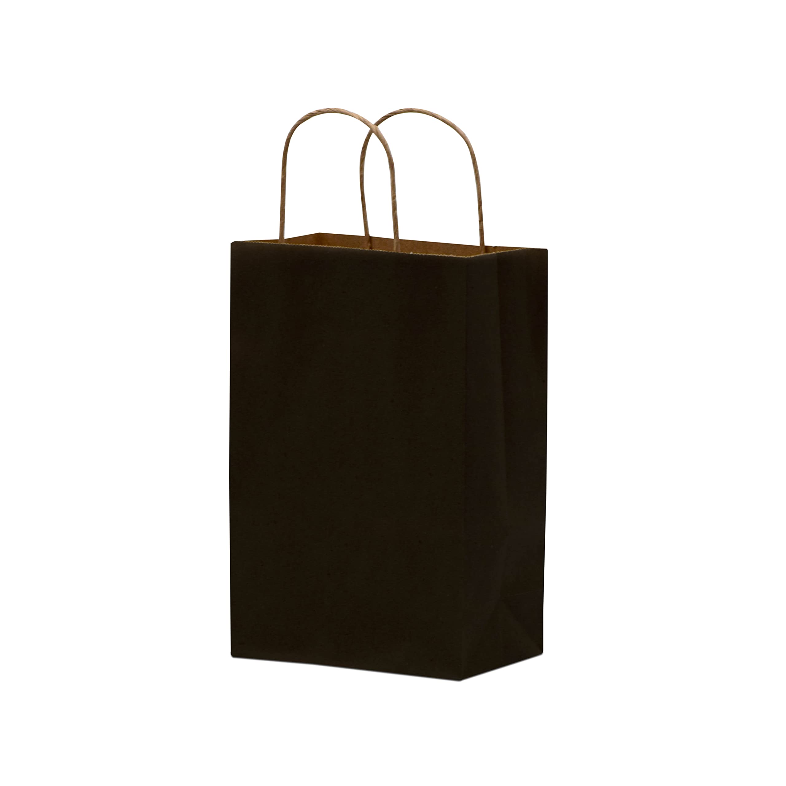 Prime Line Packaging Black Paper Twist Handle Kraft Bags  - Acceptable