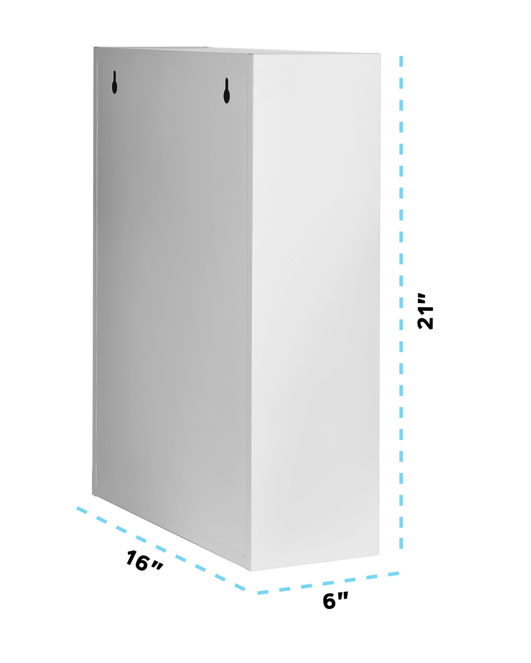 AdirMed Large Dual-Lock Medicine Cabinet – Wall Mounted & Secure Steel Medicine Pills & First Aid Kit & Emeergency Kit Box with Locks for Home Office & School Use Variation  - Very Good