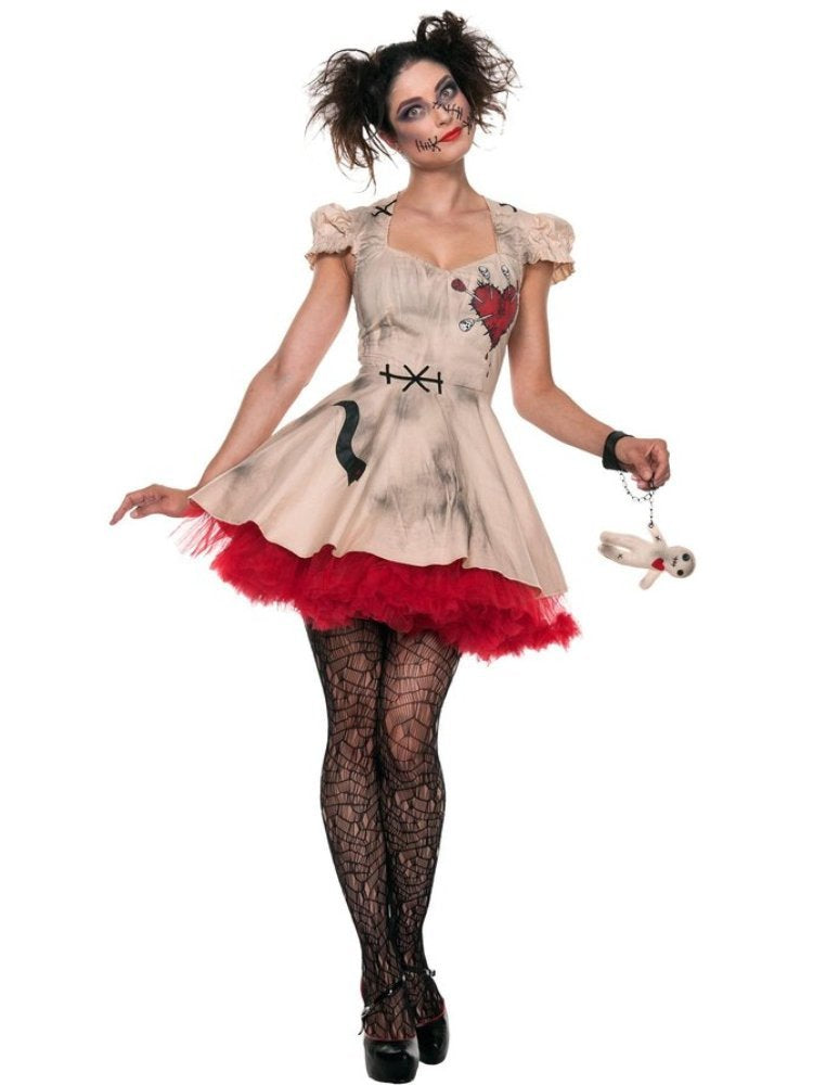 Seeing Red Adult Voodoo Magic Sexy Costume Small Beige