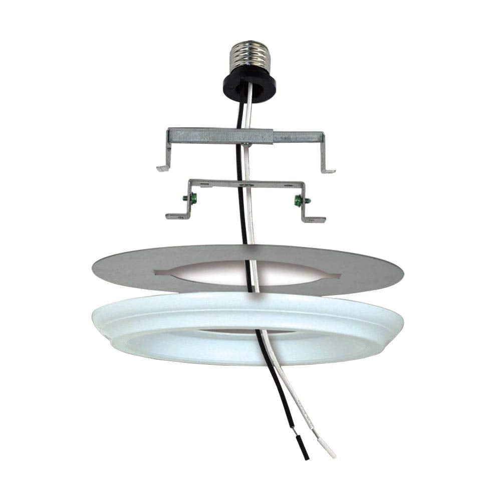 Ciata Lighting Recessed Lighting Converter for Pendant or Light Fixtures in White Finish  - Acceptable