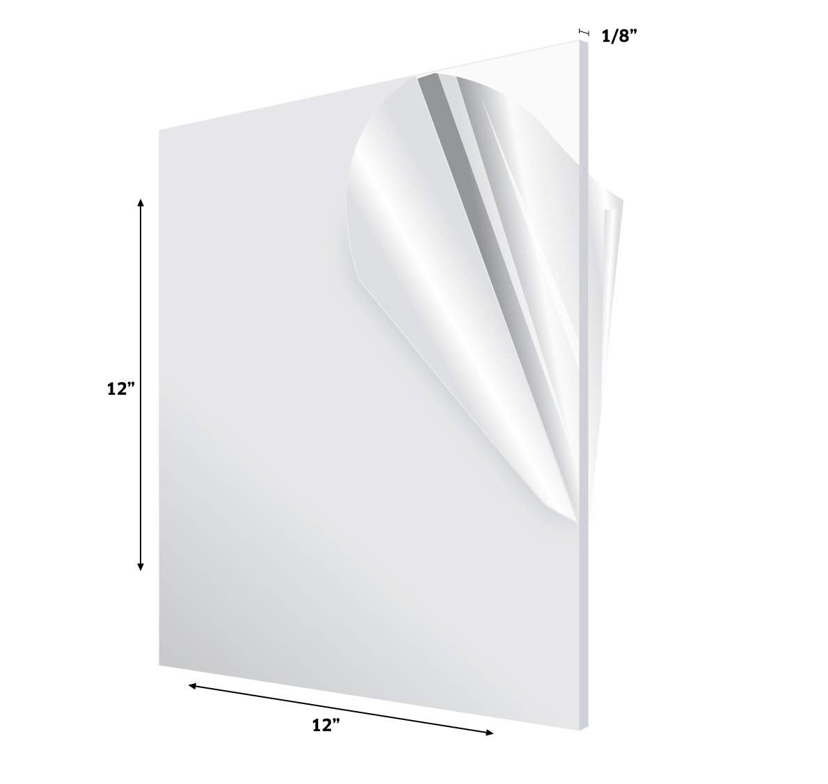 AdirOffice Acrylic Plexiglass Sheet - Water Resistant & Weatherproof - Multipurpose & Ideal for Countless Uses  - Like New