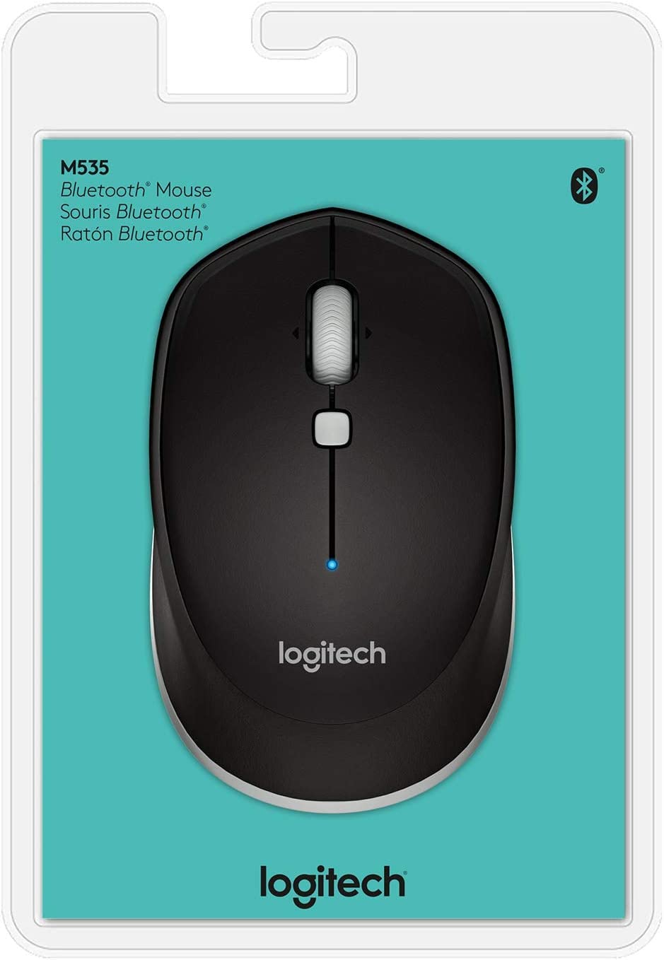 Logitech M535 Bluetooth Mouse - Optical - Wireless - Bluetooth - Black - 1000 dpi - Computer - Tilt  - Like New