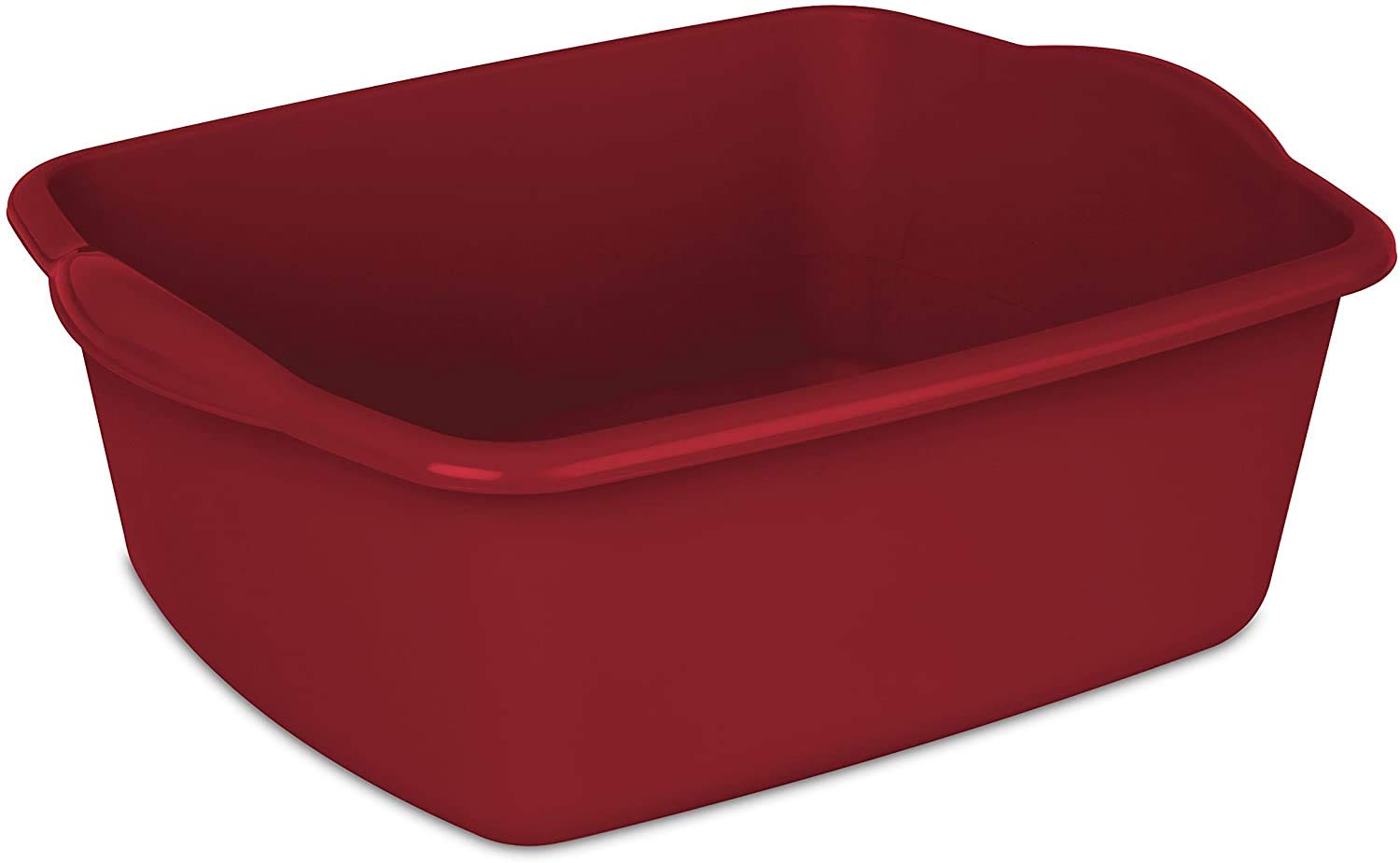 Sterilite 6475808 12 Quart Dishpan, Qt, Classic Red, Pack of 8  - Like New