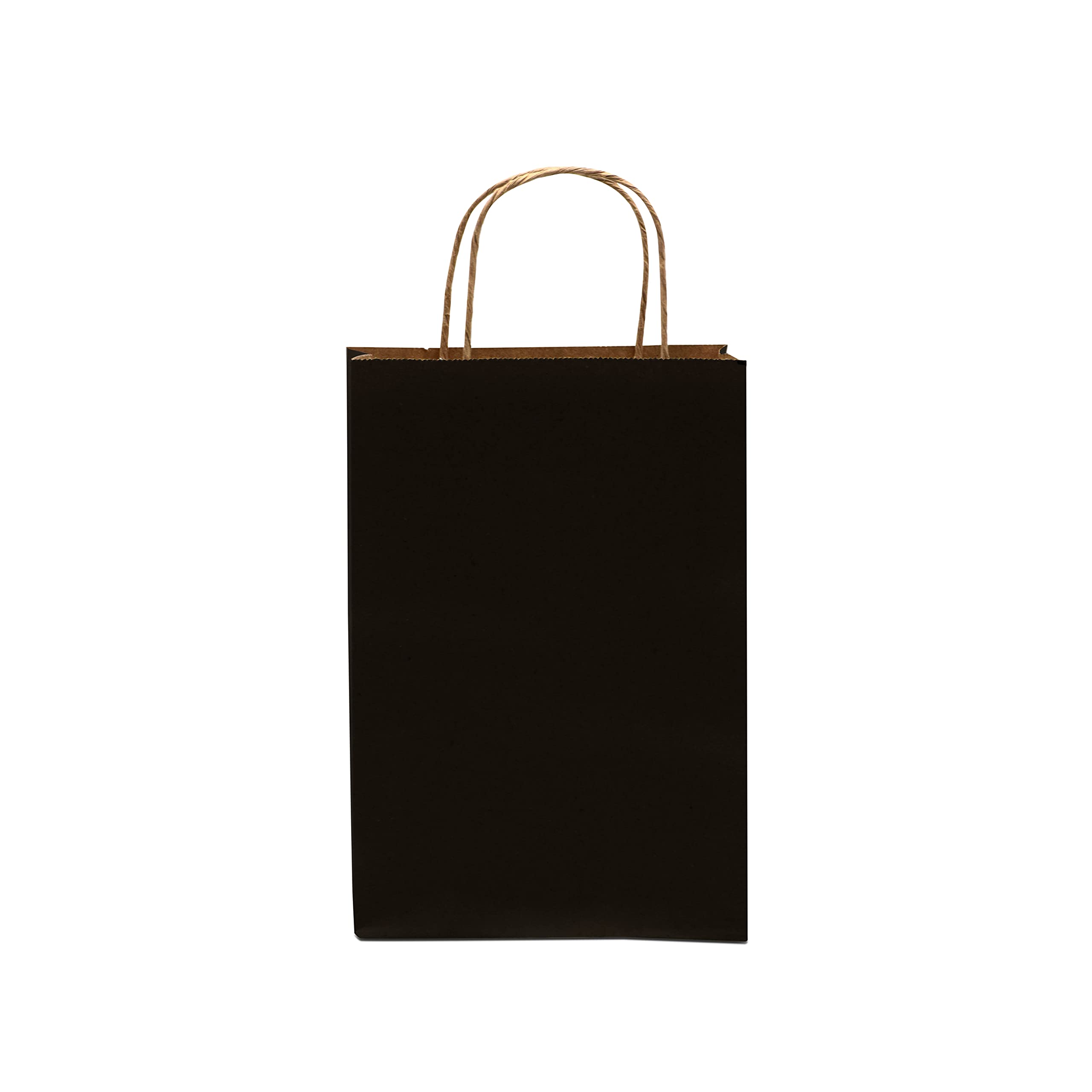 Prime Line Packaging Black Paper Twist Handle Kraft Bags  - Acceptable