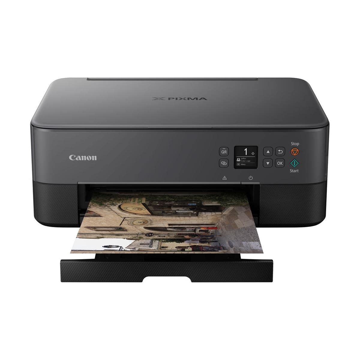 Canon TS5320 All in One Wireless Printer, Scanner, Copier with AirPrint, Black, Amazon Dash Replenishment Ready  - Acceptable