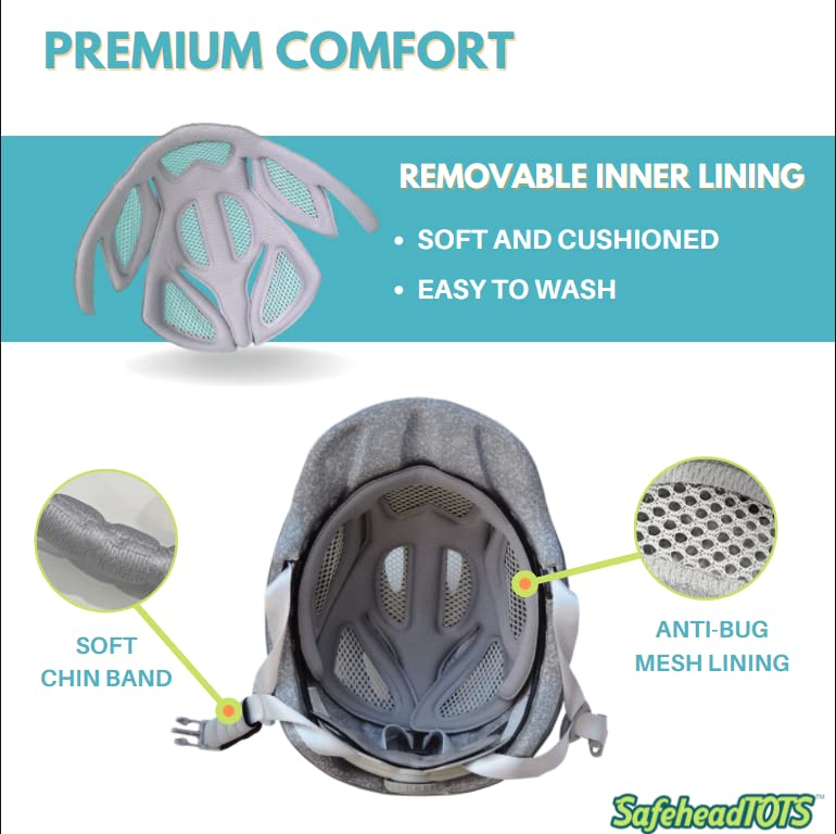 SafeheadTOTS : Adjustable Toddler Bike Helmet, XS Ages 2-4 Years, for SafeheadTOTS : Adjustable Toddler Bike Helmet, XS Ages 2-4 Years, for