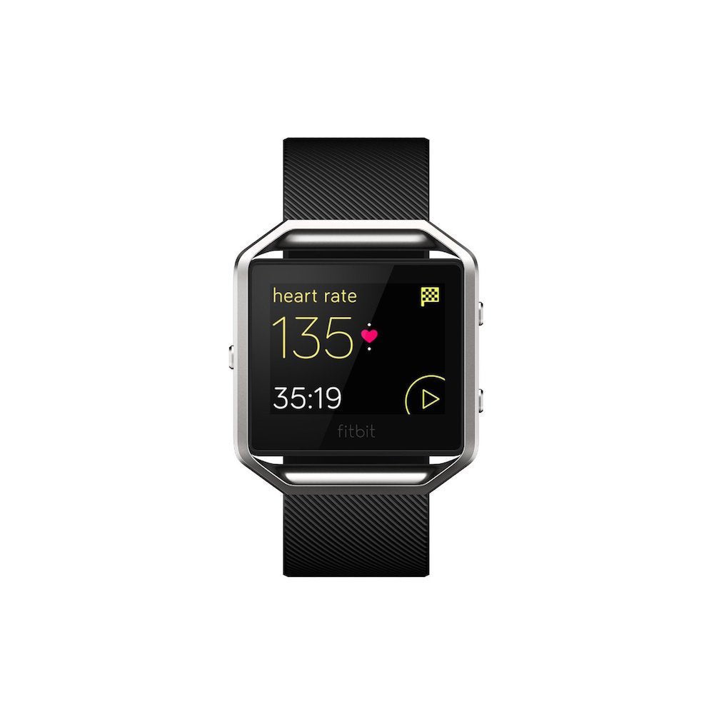 Fitbit Blaze Smart Fitness Watch,Time Display Black, Silver, Large (6.7 - 8.1 Inch)  - Like New
