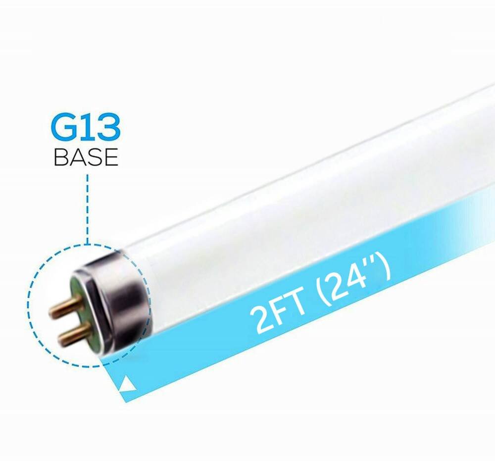 Circle (6 Pack F17T8/841 17W 24 Inch T8 Fluorescent Tube Light Bulb, 4100K Cool White, Medium Bi-Pin (G13) Base, 17 Watt T8 Light Bulbs  - Like New