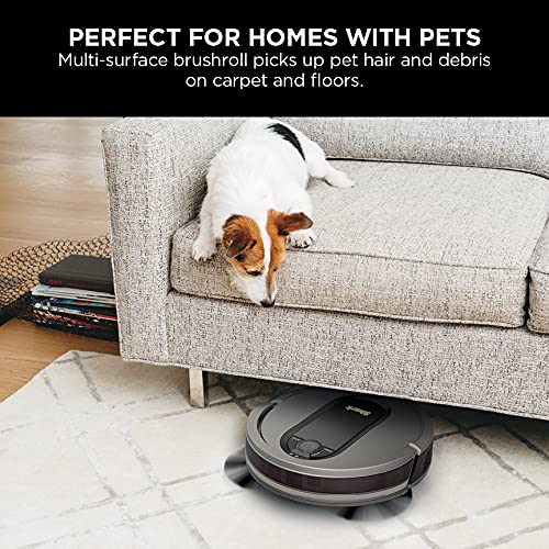 Shark AV1010AE IQ Robot Vacuum with XL Self-Empty Base, Bagless, 45-Day Capacity, Advanced Navigation, Alexa & Wi-Fi, Multi-Surface Brushroll, for Pets, Dander & Dust, Carpet & Hard Floor  - Acceptable