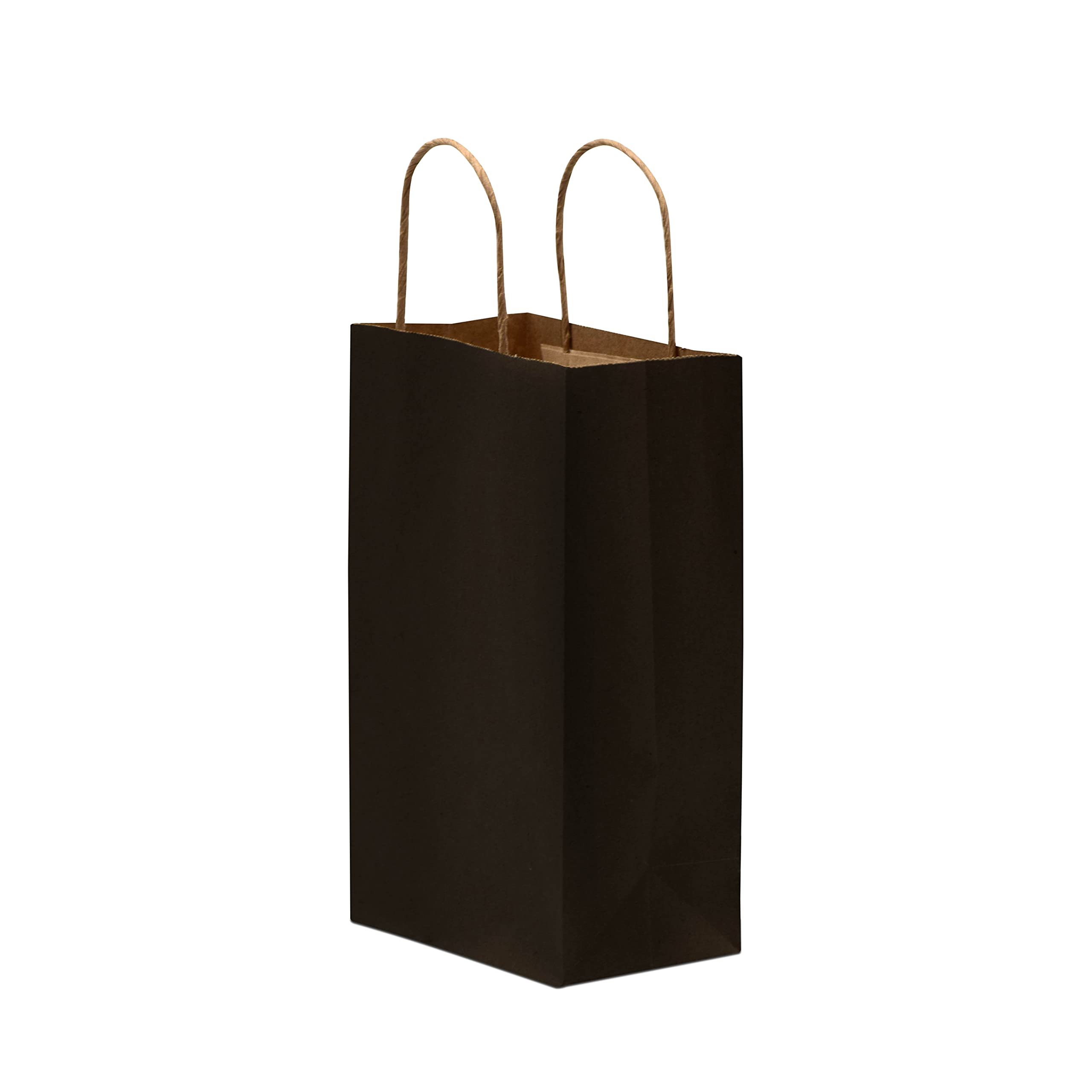 Prime Line Packaging Black Paper Twist Handle Kraft Bags  - Acceptable