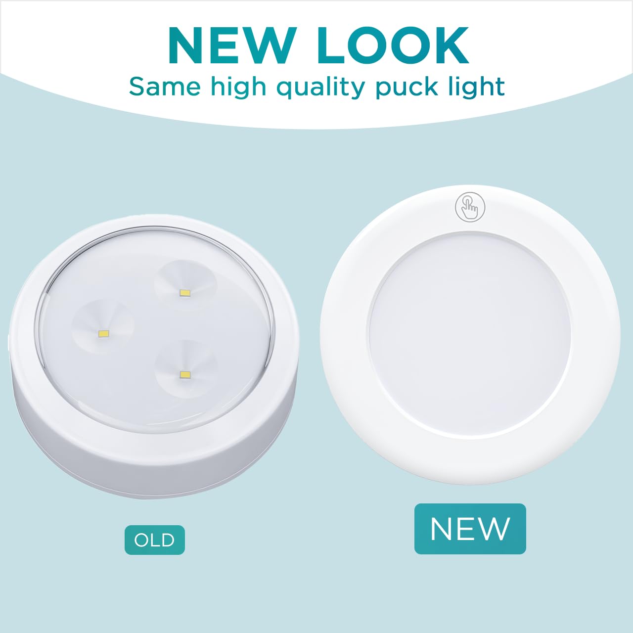 Brilliant Evolution LED Puck Light | Wireless LED Under Cabinet Lighting | Under Counter Lights for Kitchen | Battery Operated Lights | Under Cabinet Light | Battery Powered Lights  - Good