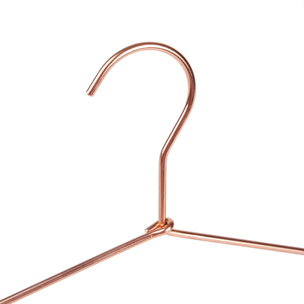 Quality 17" Rose Gold Sturdy Metal Hanger 30 Pack, Copper Clothes Hangers, Heavy Duty Coat Hangers, Standard Suit Hangers for Jacket, Shirt, Dress  - Like New