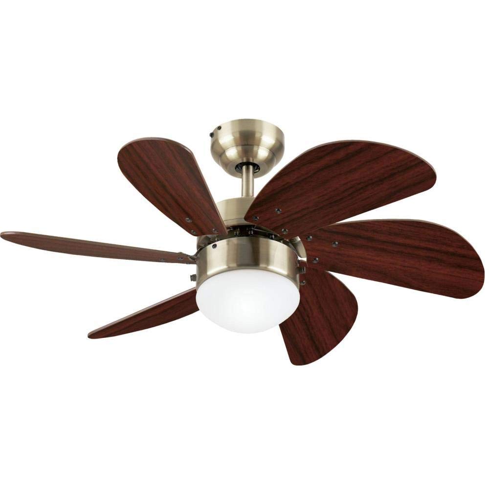 Ciata Lighting Turbo Swirl 30-Inch Ceiling Fan with Dimmable LED Light Fixture in Opal Frosted Glass  - Like New