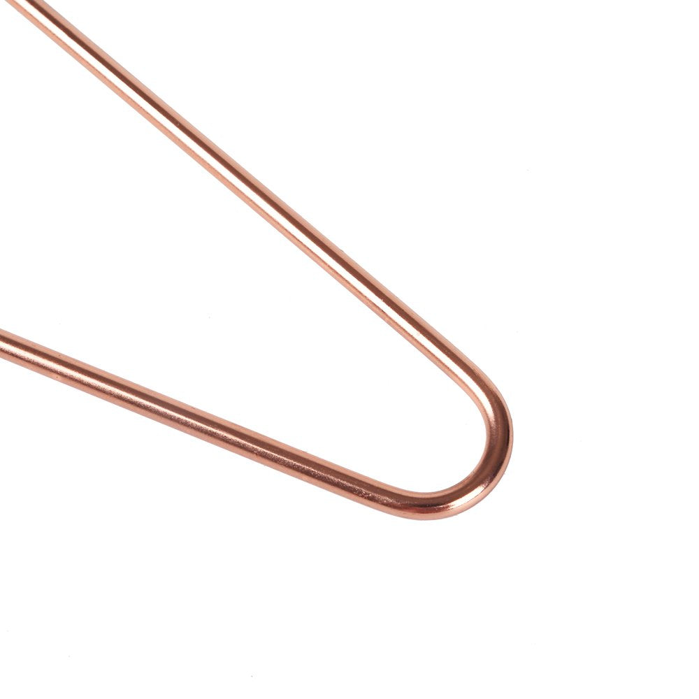 Quality 17" Rose Gold Sturdy Metal Hanger 30 Pack, Copper Clothes Hangers, Heavy Duty Coat Hangers, Standard Suit Hangers for Jacket, Shirt, Dress  - Like New