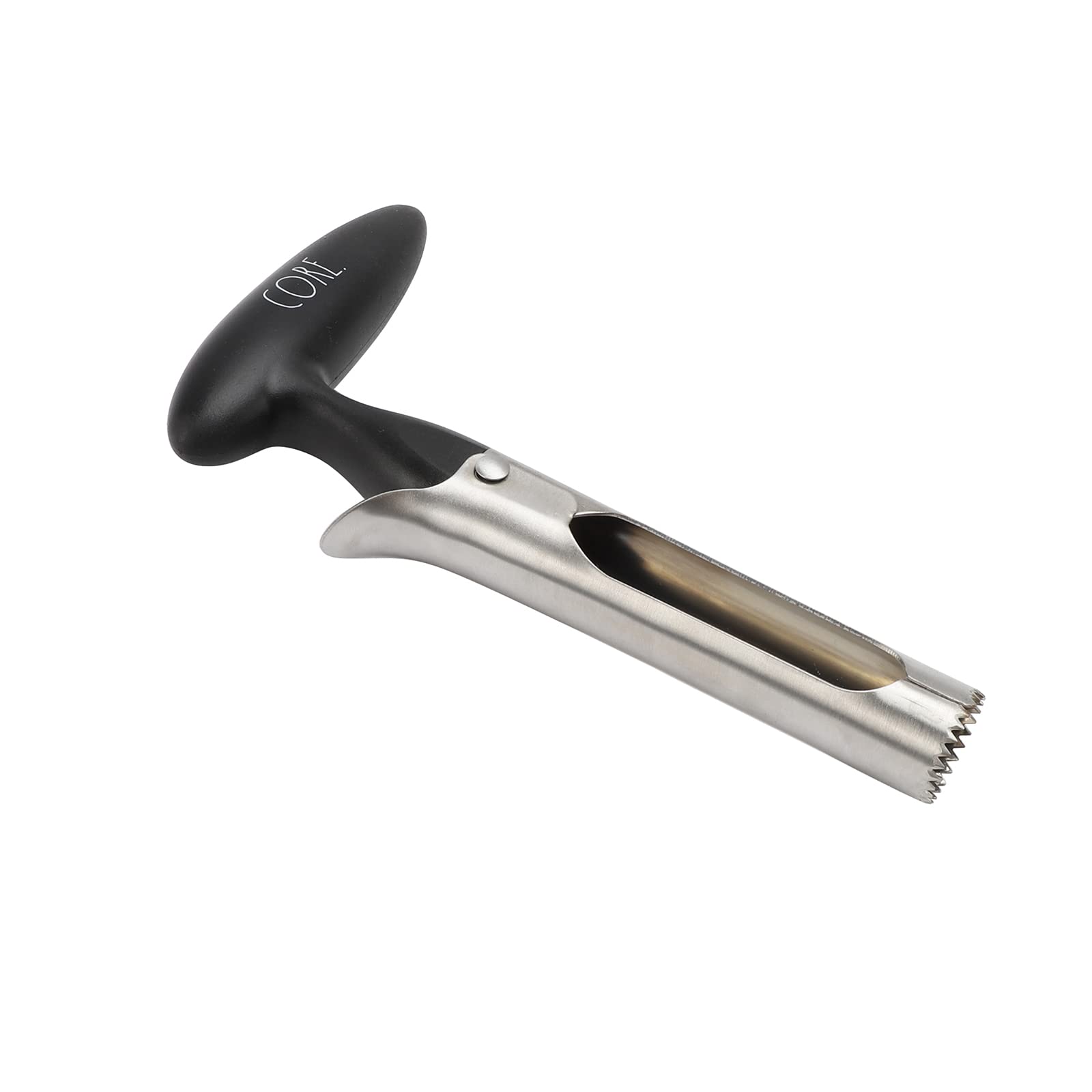 Rae Dunn Apple Corer Tool - Easy to Use Stainless Steel Apple Core Remover with Comfortable Handle - Removes Core and Pits of Apples, Pears, Peppers and More  - Like New