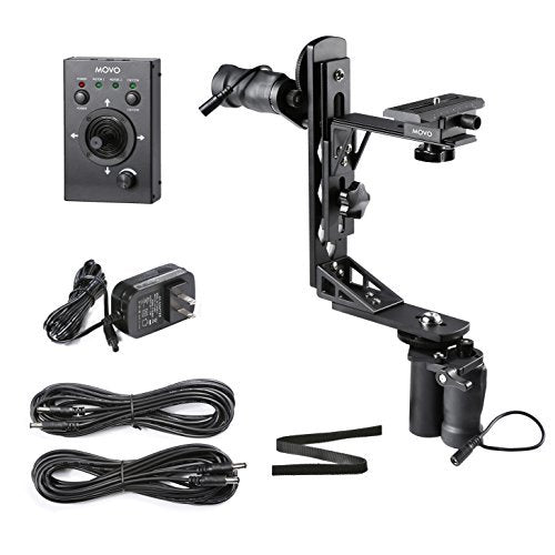 Movo Photo MGB-5 Aluminum Motorized 360� Pan and Tilt Gimbal Head for Tripods and Jibs - Supports Cameras up to 11 LBS  - Like New