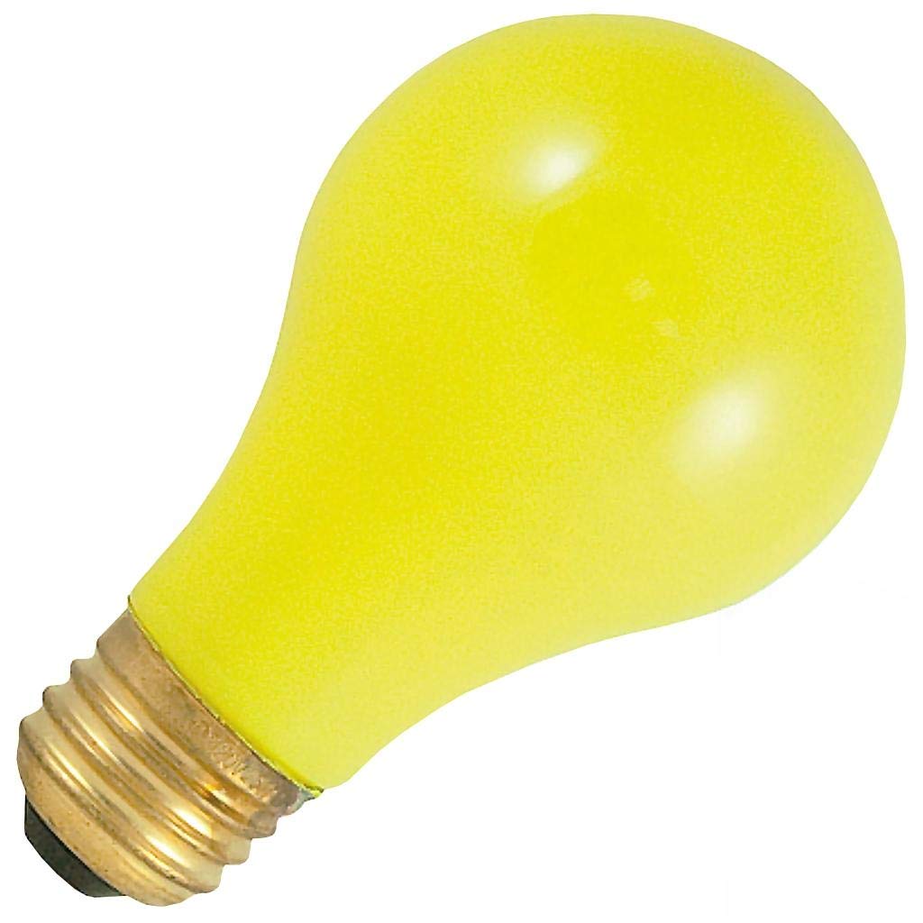 Bulbrite Incandescent A19 Medium Screw Base (E26) Light Bulb, 25 Watt, Ceramic Yellow  - Like New