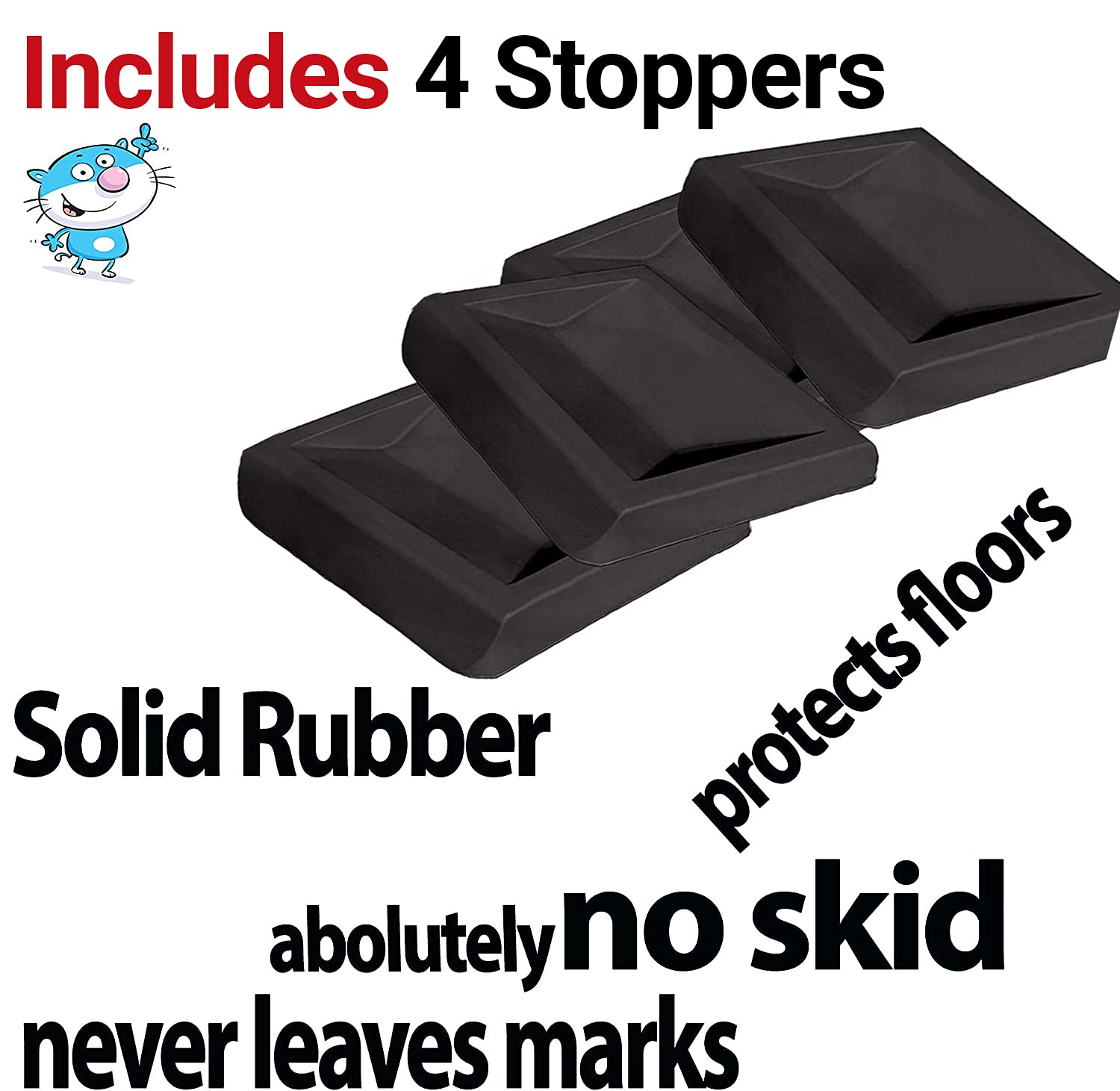 iPrimio - Newest Bed Stopper & Furniture Stopper. Caster Cups, Fits All Wheels Furniture, Floor Protector Bed. Keeps Bed from Sliding, Bed Caster Stopper. Solid Rubber. Never Scratch or Marks  - Acceptable