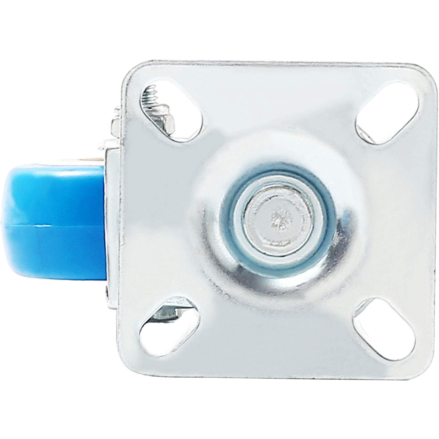 FactorDuty 24 Pack Caster Swivel Plate On Blue Polyurethane Wheels 1500 Lbs  - Very Good