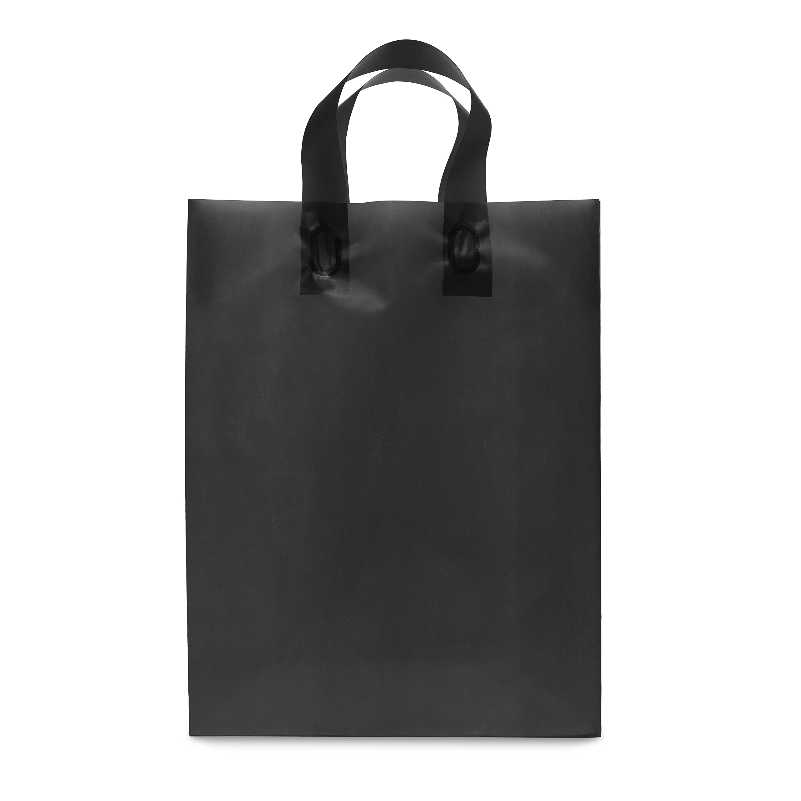 Prime Line Packaging PSB Frosted Black Shopping Merchandise Bags